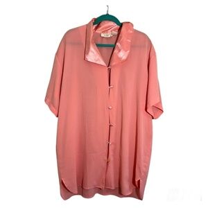 Victorias Secret Intimates Women M Pink Night Gown Feminine Retro Sexy Neutral